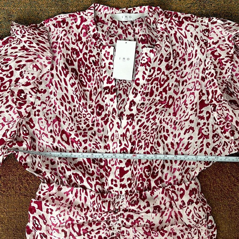 IRO Gira Dress Pink/White Size 40 - Picture 10 of 13
